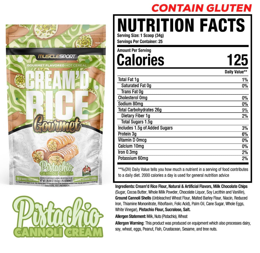 Cream'd Rice Gourmet  Hot Cereal  25 Servings (All Flavors)